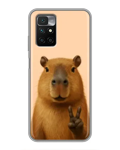 Чохол для Xiaomi Redmi 10 з картинкою «Капібара вікторія»