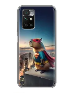 Чохол для Xiaomi Redmi 10 з картинкою «Капі-мен супергерой»