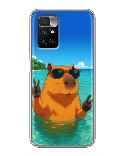 Чохол для Xiaomi Redmi 10 з картинкою «Морська капібара»