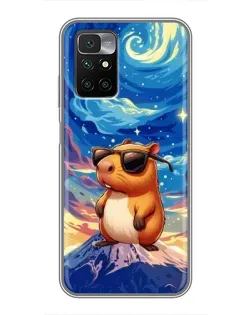 Чохол для Xiaomi Redmi 10 з картинкою «Капібара Ван Гога»