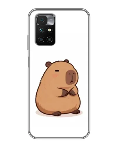 Чохол для Xiaomi Redmi 10 з картинкою «Товстенька капібара»