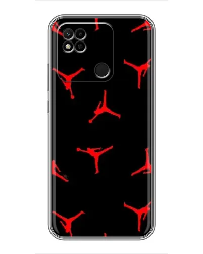 Чехол для Xiaomi Redmi 10A с картинкой «Jordan Red Pattern»