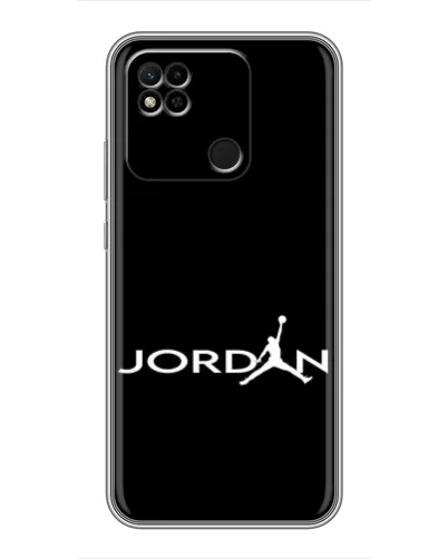Чехол для Xiaomi Redmi 10A с картинкой «Jordan White Logo»
