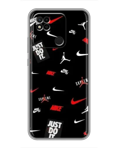 Чехол для Xiaomi Redmi 10A с картинкой «Nike Mix Pattern»