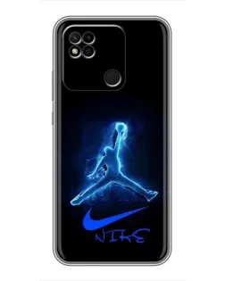 Чехол для Xiaomi Redmi 10A с картинкой «Jordan Neon Blue» Чехол для Xiaomi Redmi 10A с картинкой «Jordan Neon Blue»