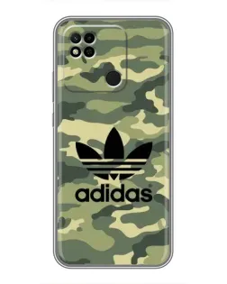 Чехол для Xiaomi Redmi 10A с картинкой «Милитари стиль Adidas» Чехол для Xiaomi Redmi 10A с картинкой «Милитари стиль Adidas»