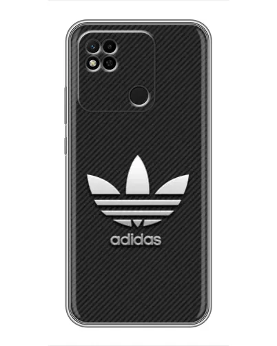 Чехол для Xiaomi Redmi 10A с картинкой «Adidas Карбоновая текстура»