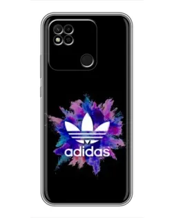 Чехол для Xiaomi Redmi 10A с картинкой «Взрыв красок Adidas»