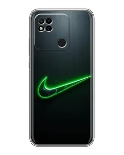 Чохол для Xiaomi Redmi 10A з картинкою «Неоновий контур Nike»