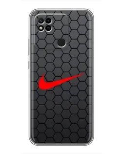 Чехол для Xiaomi Redmi 10A с картинкой «Nike — карбоновая сетка» Чехол для Xiaomi Redmi 10A с картинкой «Nike — карбоновая сетка»