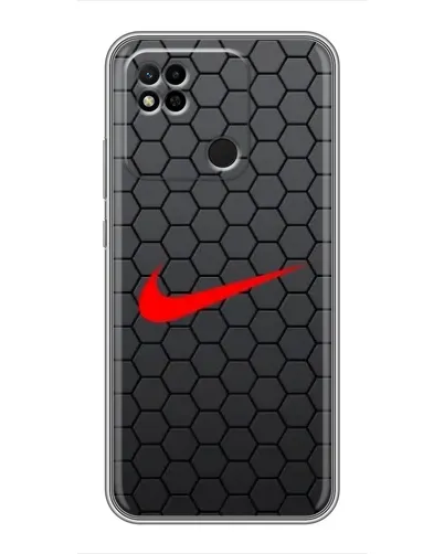 Чехол для Xiaomi Redmi 10A с картинкой «Nike — карбоновая сетка»