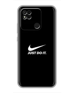Чехол для Xiaomi Redmi 10A с картинкой «Минимализм от Nike»