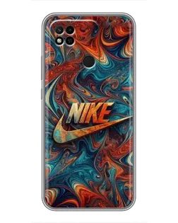 Чехол для Xiaomi Redmi 10A с картинкой «Nike в абстракции»