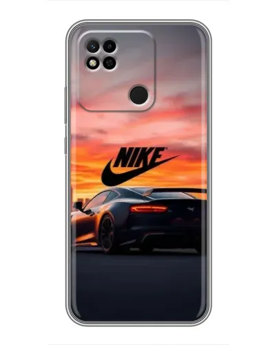Чехол для Xiaomi Redmi 10A с картинкой «Nike и суперкар»