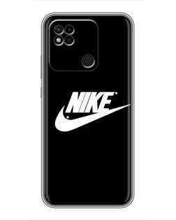 Чехол для Xiaomi Redmi 10A с картинкой «Мазки краски Nike»
