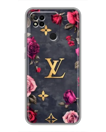 Чехол для Xiaomi Redmi 10A с картинкой «Цветочный Louis Vuitton»