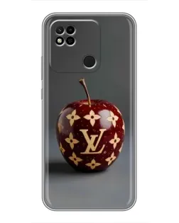 Чехол для Xiaomi Redmi 10A с картинкой «Красное яблоко LV»