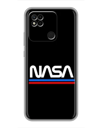 Чехол для Xiaomi Redmi 10A с картинкой «NASA — классика Red Blue» Чехол для Xiaomi Redmi 10A с картинкой «NASA — классика Red Blue»