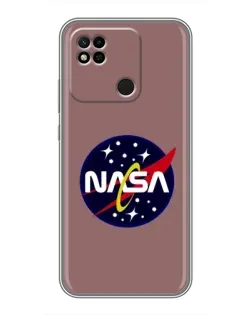 Чехол для Xiaomi Redmi 10A с картинкой «NASA — ретро космос»