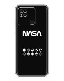 Чехол для Xiaomi Redmi 10A с картинкой «NASA — технический принт»