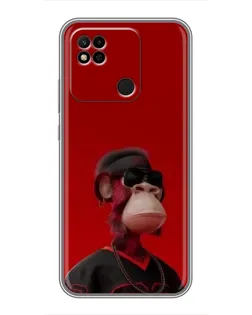 Чехол для Xiaomi Redmi 10A с картинкой «Bored Ape в красном» Чехол для Xiaomi Redmi 10A с картинкой «Bored Ape в красном»