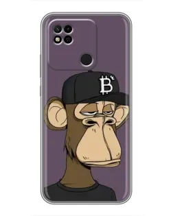 Чехол для Xiaomi Redmi 10A с картинкой «Bored Ape в кепке» Чехол для Xiaomi Redmi 10A с картинкой «Bored Ape в кепке»