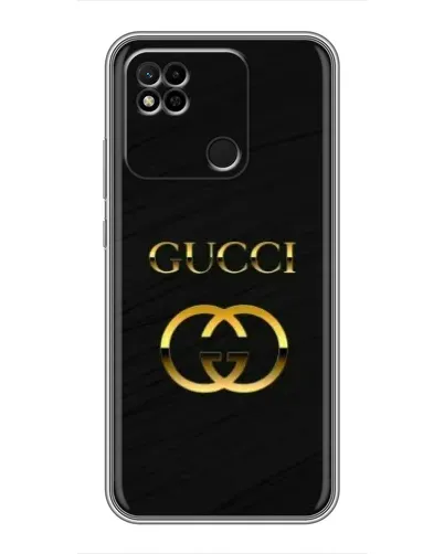 Чехол для Xiaomi Redmi 10A с картинкой «Золотой логотип Gucci» Чехол для Xiaomi Redmi 10A с картинкой «Золотой логотип Gucci»