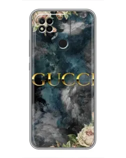 Чехол для Xiaomi Redmi 10A с картинкой «Абстрактные цветы Gucci»