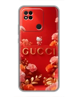 Чехол для Xiaomi Redmi 10A с картинкой «Gucci — золотой сад»