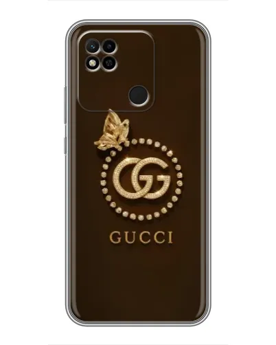 Чехол для Xiaomi Redmi 10A с картинкой «Gucci — золотая бабочка» Чехол для Xiaomi Redmi 10A с картинкой «Gucci — золотая бабочка»