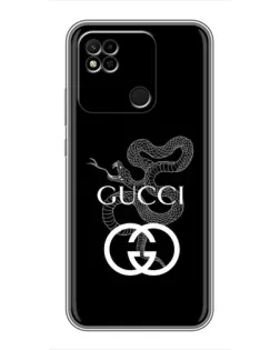 Чехол для Xiaomi Redmi 10A с картинкой «Gucci — серебряная змея»