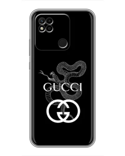 Чехол для Xiaomi Redmi 10A с картинкой «Gucci — серебряная змея» Чехол для Xiaomi Redmi 10A с картинкой «Gucci — серебряная змея»