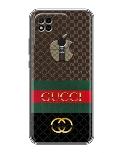 Чехол для Xiaomi Redmi 10A с картинкой «Gucci — брендированный десерт» Чехол для Xiaomi Redmi 10A с картинкой «Gucci — брендированный десерт»