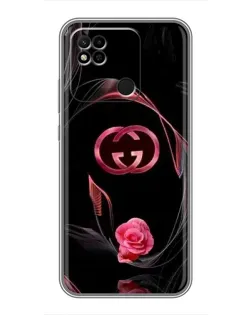 Чехол для Xiaomi Redmi 10A с картинкой «Gucci — неоновая роза»