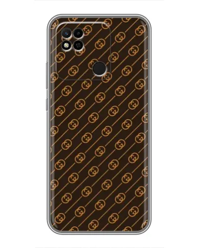 Чехол для Xiaomi Redmi 10A с картинкой «Gucci — золотые диагонали» Чехол для Xiaomi Redmi 10A с картинкой «Gucci — золотые диагонали»