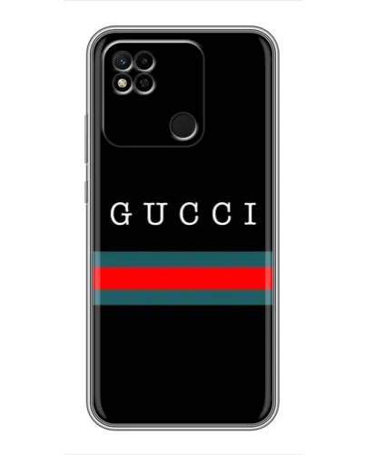 Чехол для Xiaomi Redmi 10A с картинкой «Gucci — красный пояс» Чехол для Xiaomi Redmi 10A с картинкой «Gucci — красный пояс»