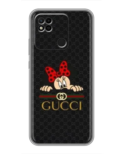 Чехол для Xiaomi Redmi 10A с картинкой «Минни Маус Gucci — черный» Чехол для Xiaomi Redmi 10A с картинкой «Минни Маус Gucci — черный»