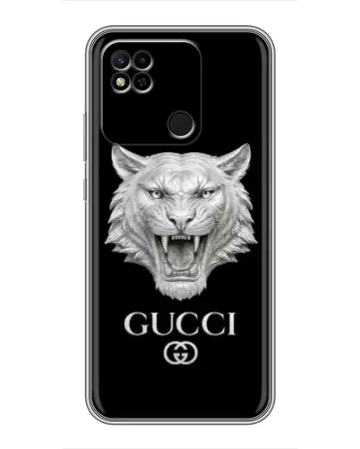 Чохол для Xiaomi Redmi 10A з картинкою «Gucci — срібний лев» Чохол для Xiaomi Redmi 10A з картинкою «Gucci — срібний лев»