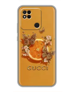 Чохол для Xiaomi Redmi 10A з картинкою «Gucci — золоті метелики» Чохол для Xiaomi Redmi 10A з картинкою «Gucci — золоті метелики»