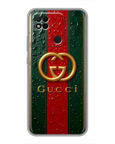 Чохол для Xiaomi Redmi 10A з картинкою «Gucci — фірмова смуга та золото» Чохол для Xiaomi Redmi 10A з картинкою «Gucci — фірмова смуга та золото»