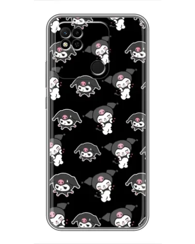 Чехол для Xiaomi Redmi 10A с картинкой «Черный паттерн Kuromi» Чехол для Xiaomi Redmi 10A с картинкой «Черный паттерн Kuromi»