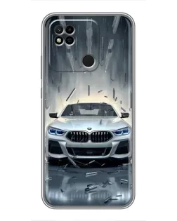 Чехол для Xiaomi Redmi 10A с картинкой «BMW в свете фар»