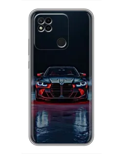 Чехол для Xiaomi Redmi 10A с картинкой «BMW на мокрой дороге»