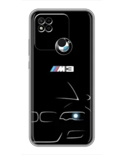 Чехол для Xiaomi Redmi 10A с картинкой «Минималистичный принт BMW M3»