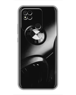 Чехол для Xiaomi Redmi 10A с картинкой «Эмблема BMW — макро»