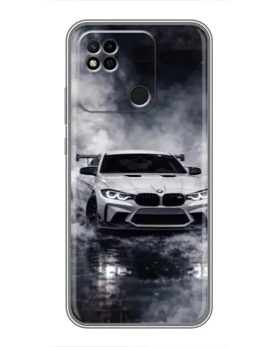 Чехол для Xiaomi Redmi 10A с картинкой «BMW сквозь туман» Чехол для Xiaomi Redmi 10A с картинкой «BMW сквозь туман»