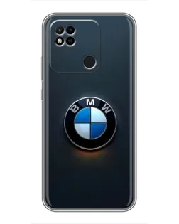 Чехол для Xiaomi Redmi 10A с картинкой «Логотип BMW — минимализм»