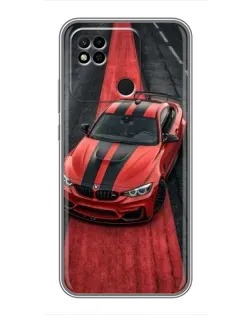 Чехол для Xiaomi Redmi 10A с картинкой «BMW на красной дорожке»