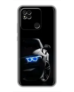 Чехол для Xiaomi Redmi 10A с картинкой «BMW — ночной взгляд»