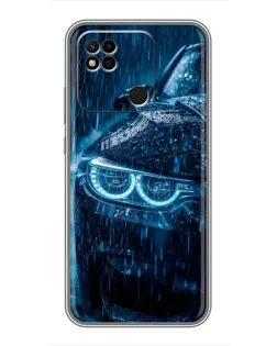 Чехол для Xiaomi Redmi 10A с картинкой «BMW под дождем»
